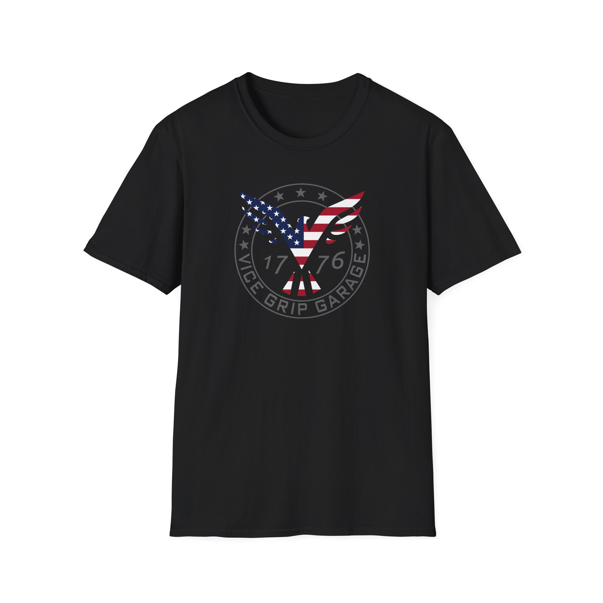 Vicegripgarage Patriotic Flying Eagle Unisex Softstyle T-Shirt