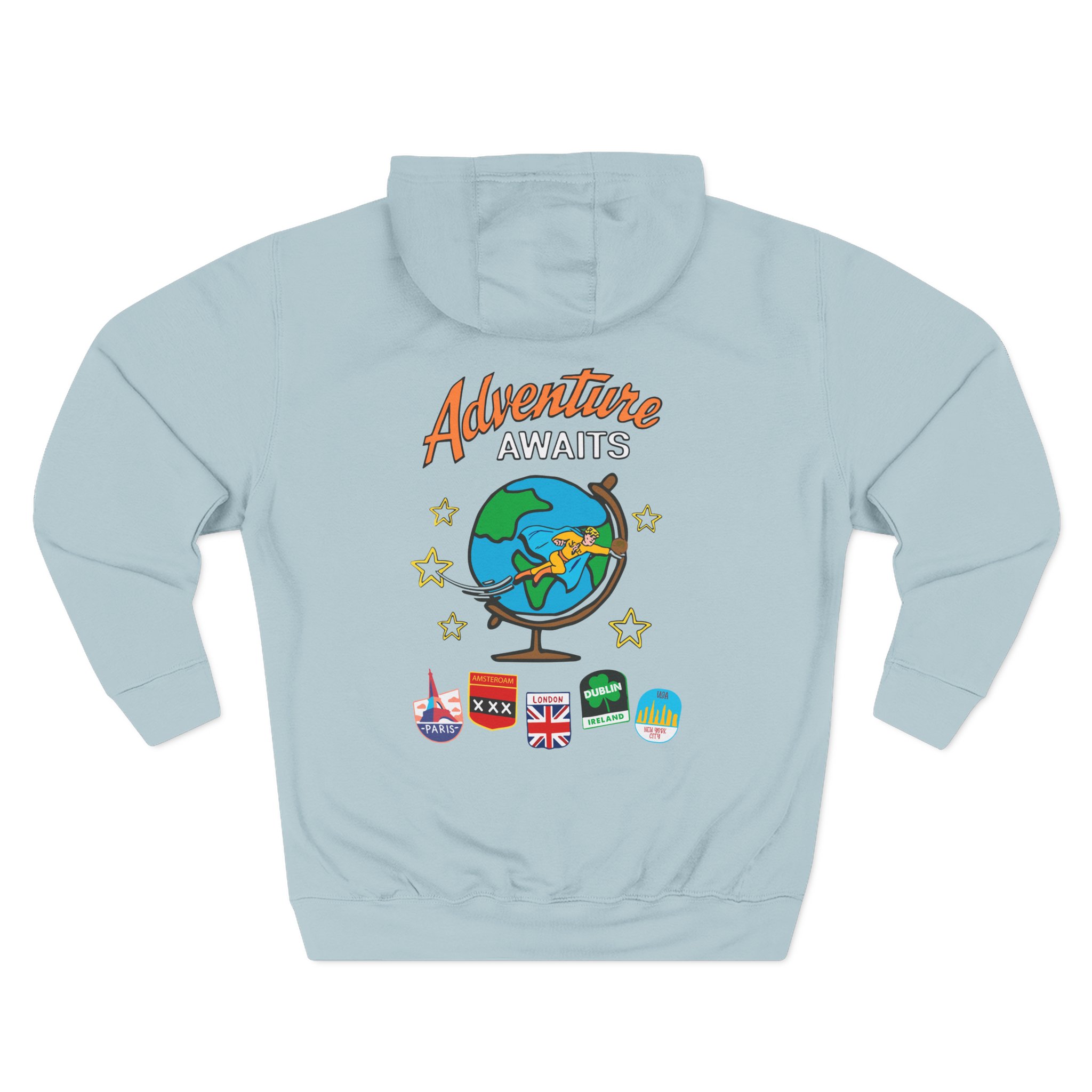 Ryan Trahan One Cent Adventure Awaits Travel Club Three-Panel Fleece Hoodie