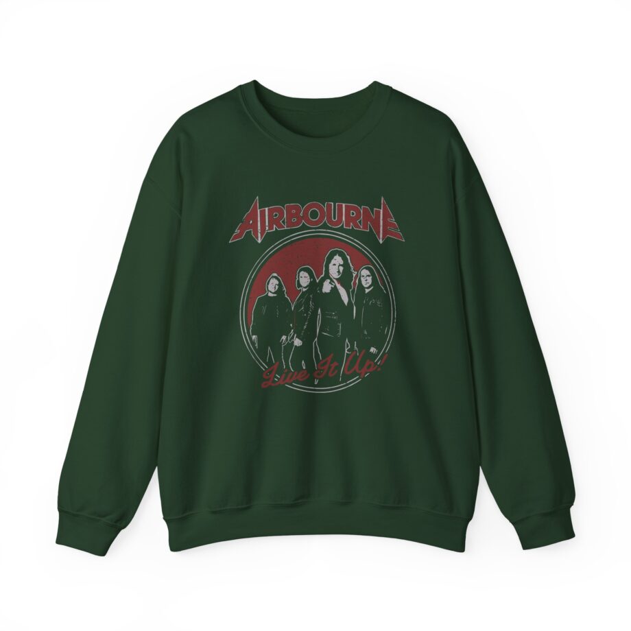 Airbourne - Black Live It Up Unisex Heavy Blend™ Crewneck Sweatshirt