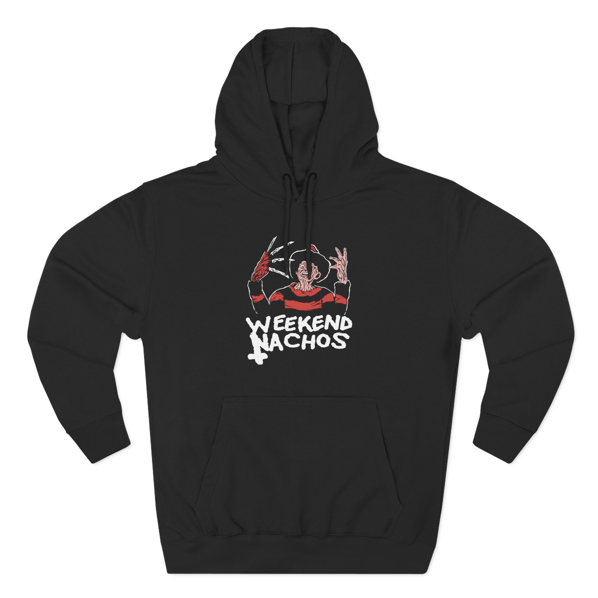 Weekend Nachos Freddy Three-Panel Fleece Hoodie