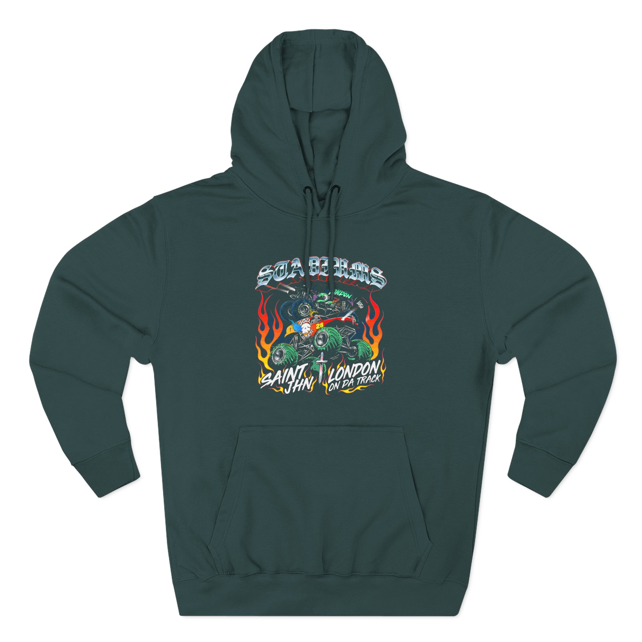 Saint Jhn Stadiums With London on Da Track Three-Panel Fleece Hoodie