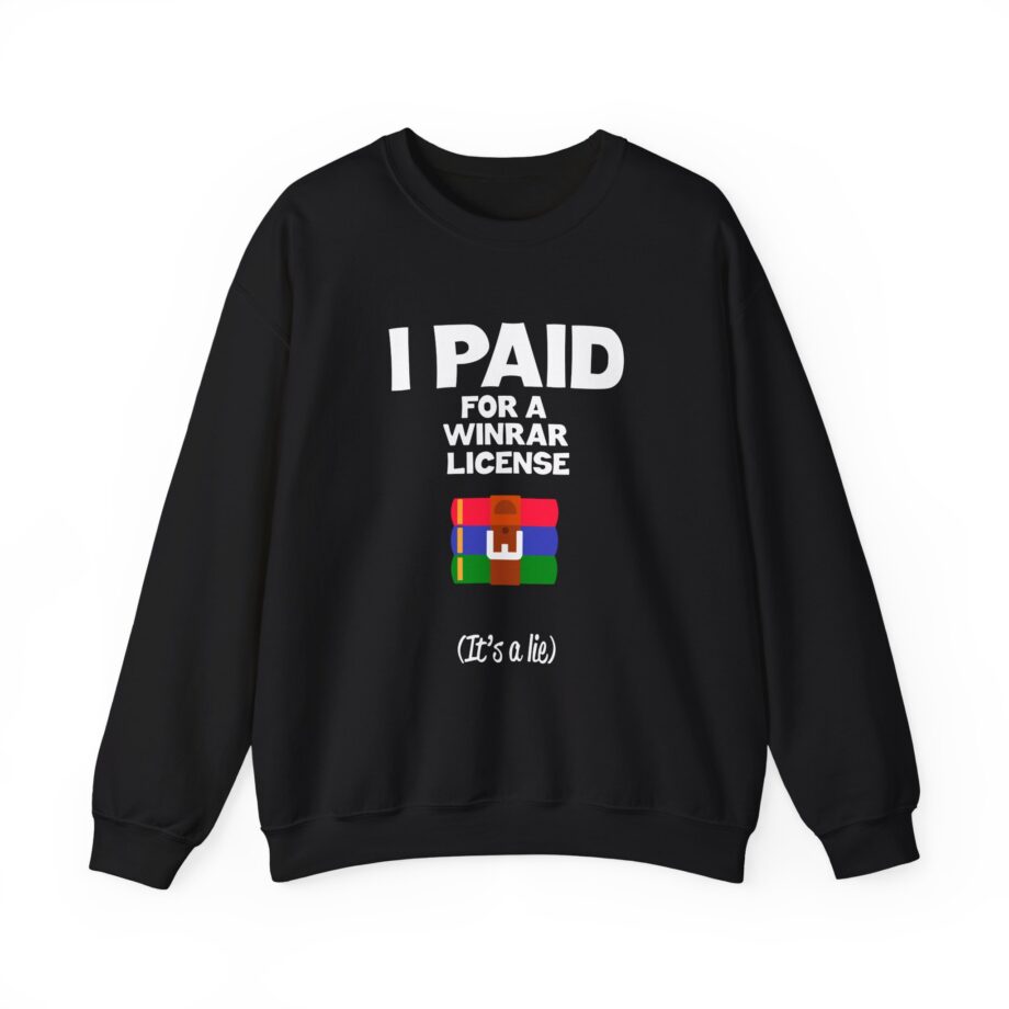 Winrar I Paid for a License Unisex Heavy Blend™ Crewneck Sweatshirt