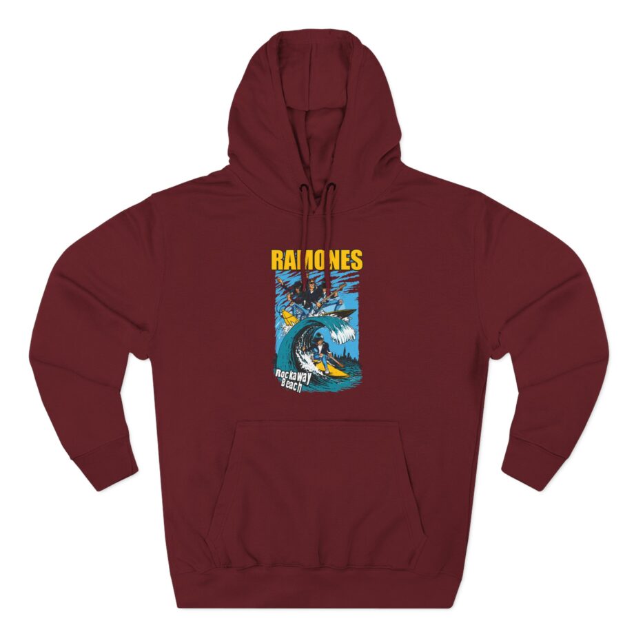 Ramones Rockaway Beach Three-Panel Fleece Hoodie