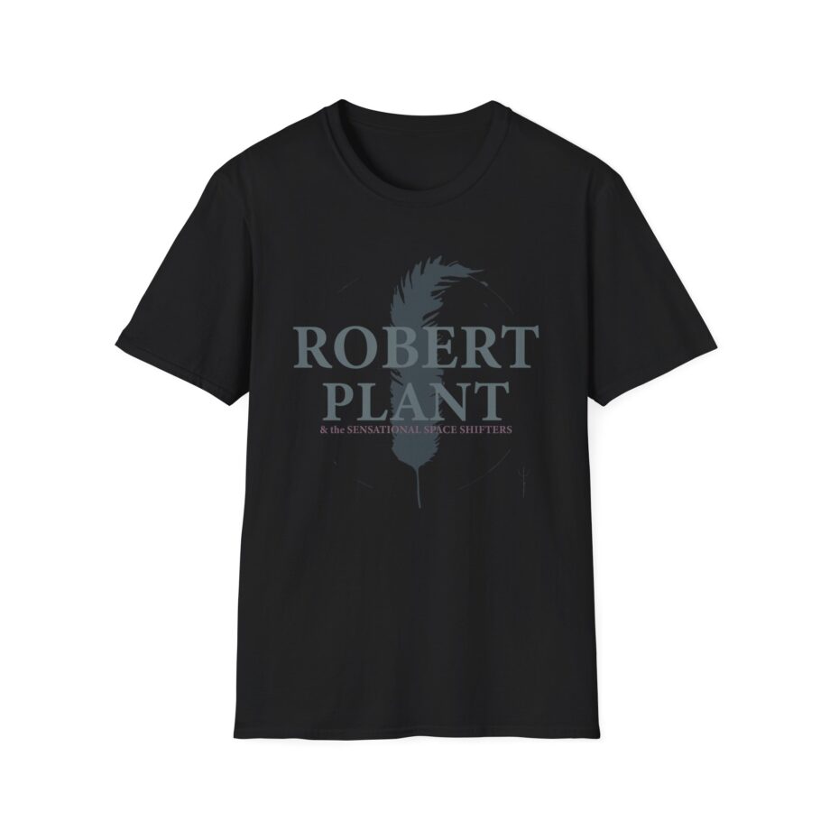Robert Plant Sketch Feather Unisex Softstyle T-Shirt