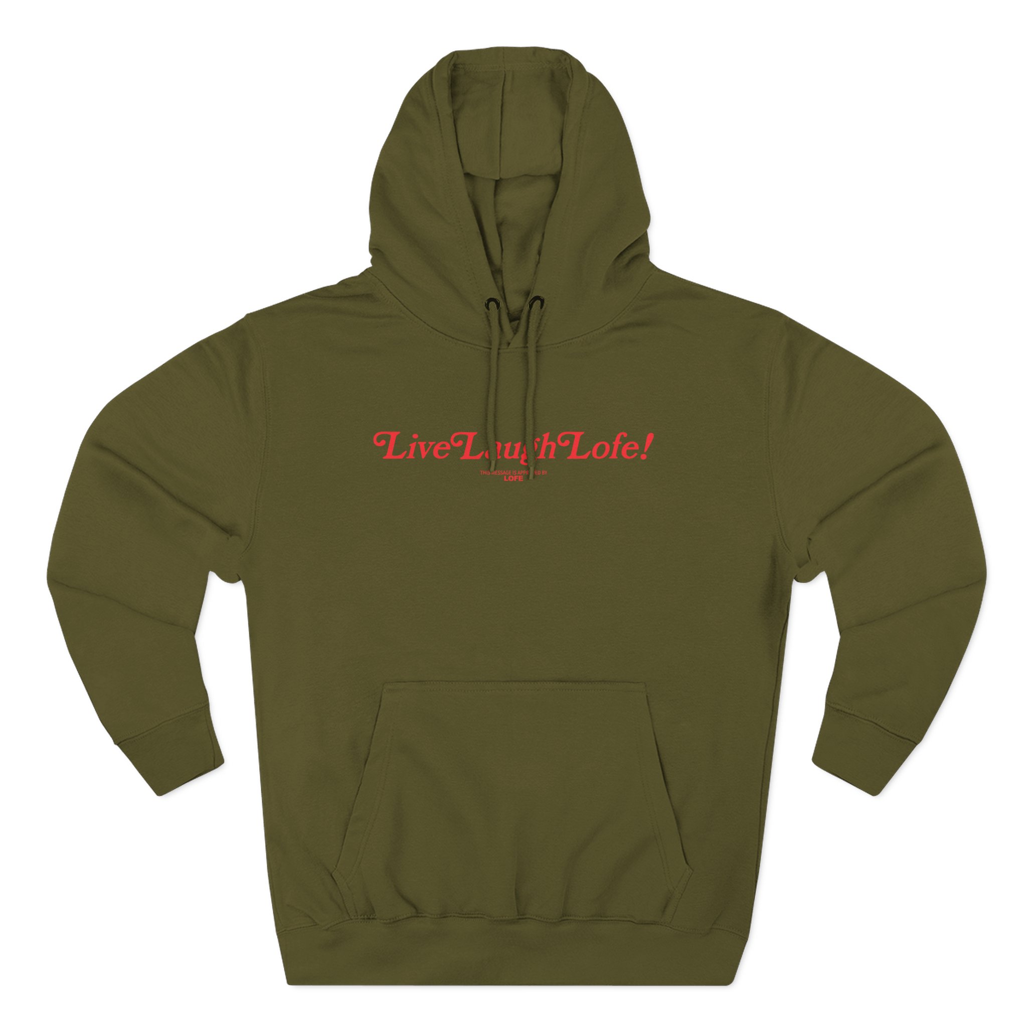 Life Lauge Lofe Three-Panel Fleece Hoodie