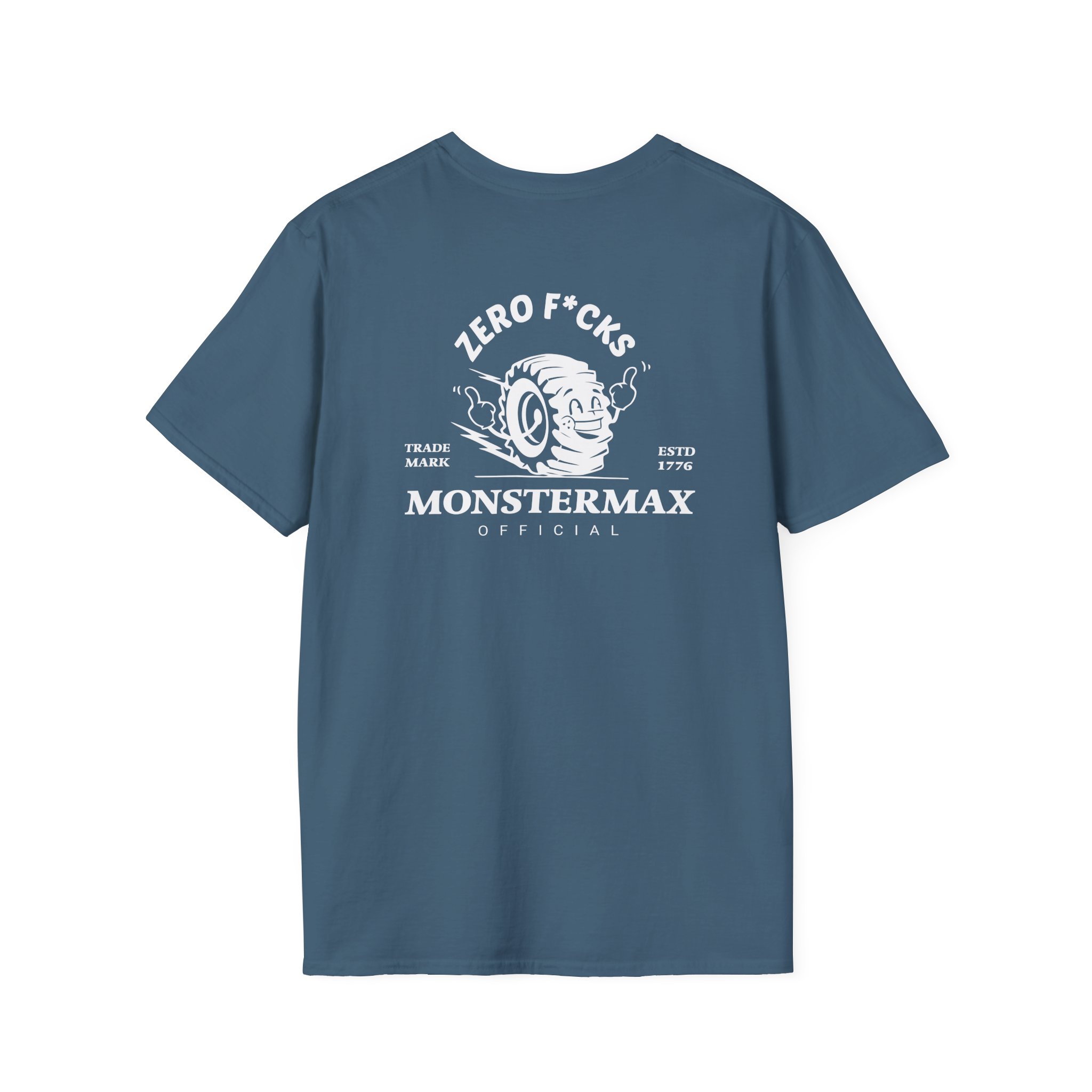 Monstermax Zero Fucks Unisex Softstyle T-Shirt