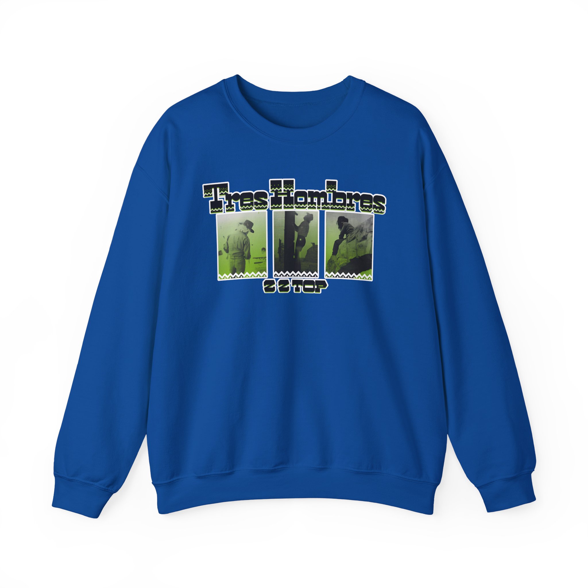 Zz Top 3 Hombres Unisex Heavy Blendâ„¢ Crewneck Sweatshirt