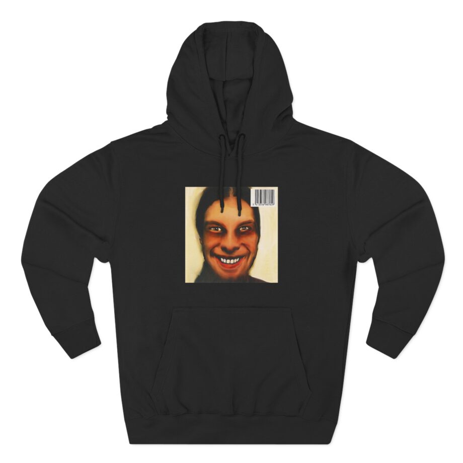 Aphex Twin I Care Because You Do  Album Cover Three-Panel Fleece Hoodie