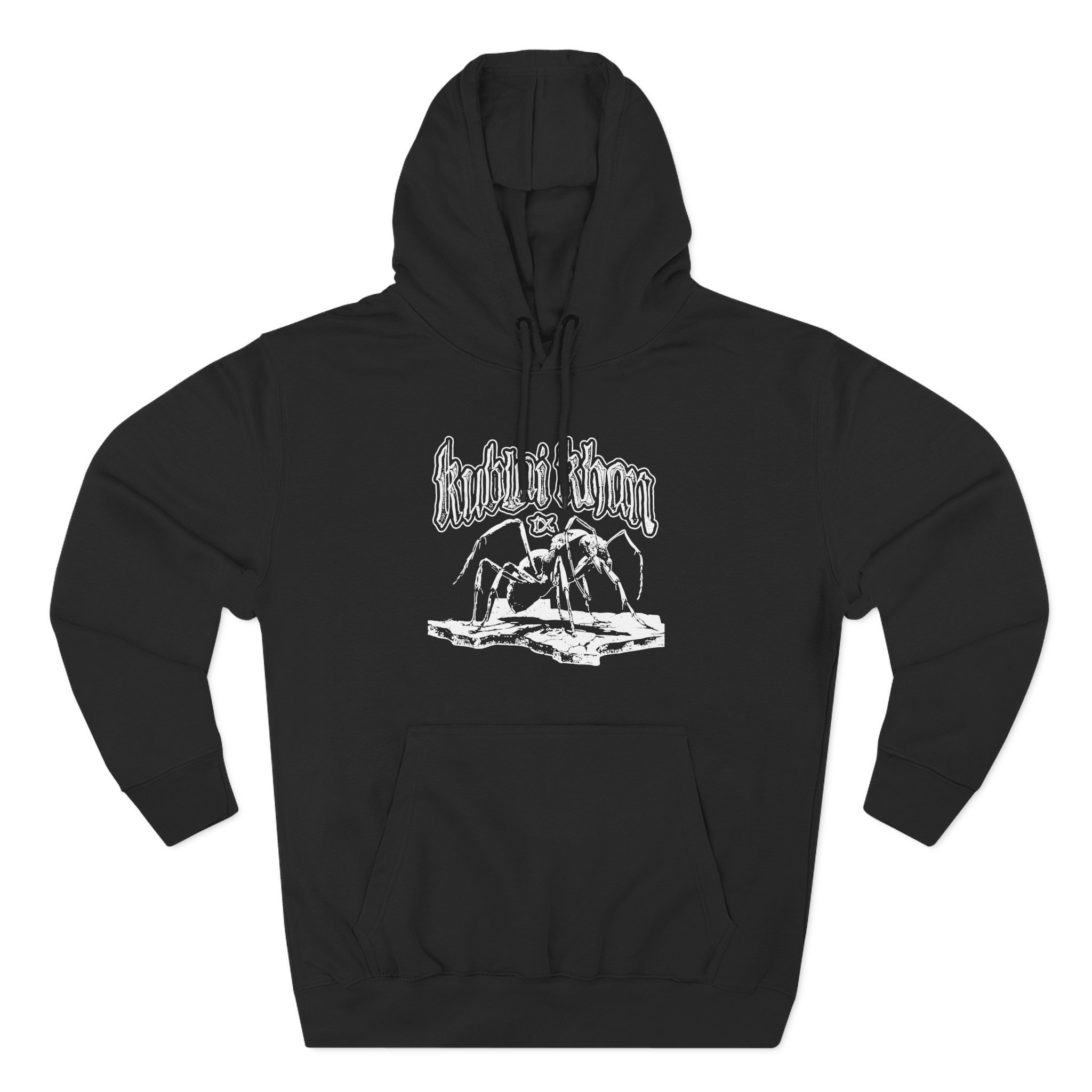 Kublai Khan Antpile 2 Black Three-Panel Fleece Hoodie