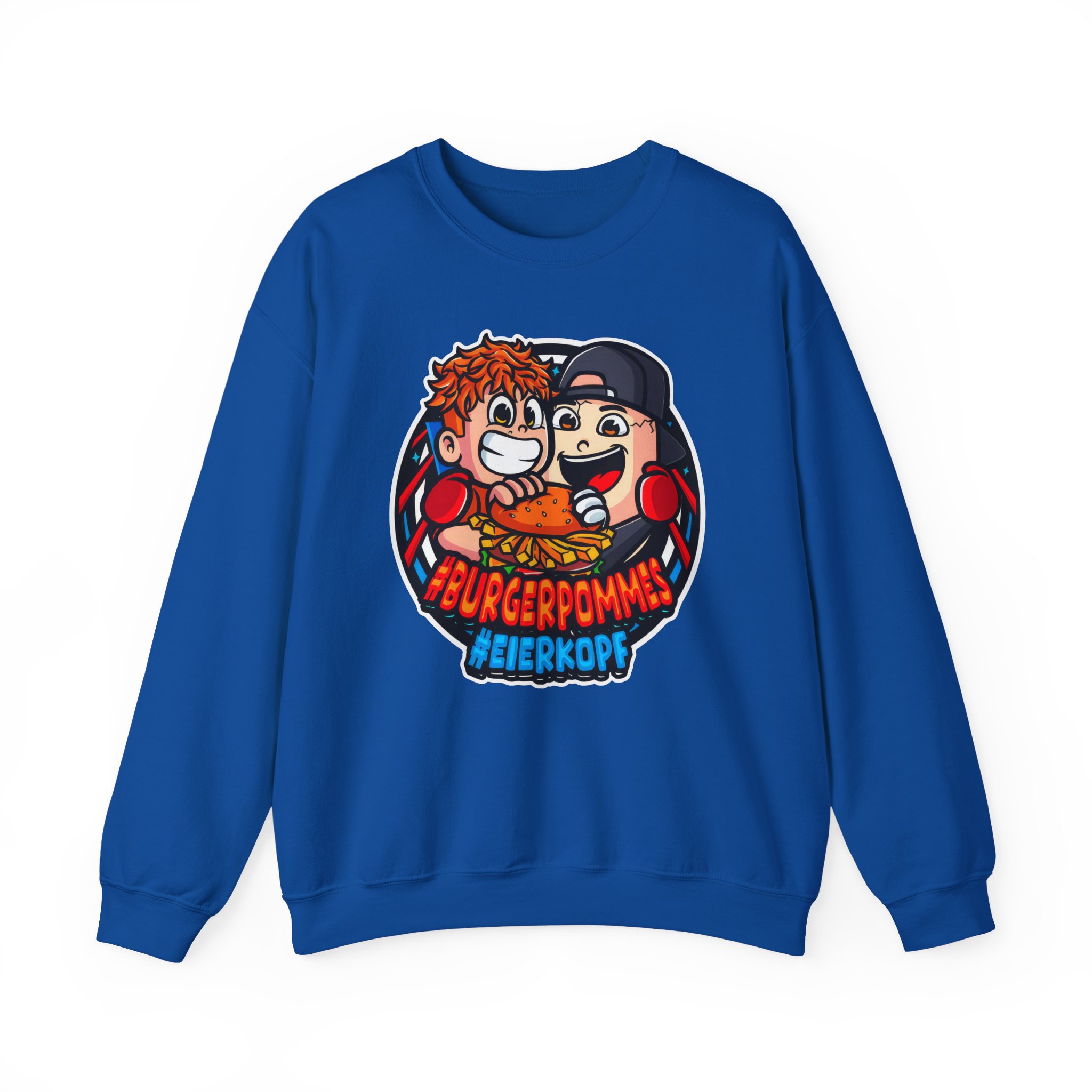 Burger Pommes eierkopf Unisex Heavy Blendâ„¢ Crewneck Sweatshirt