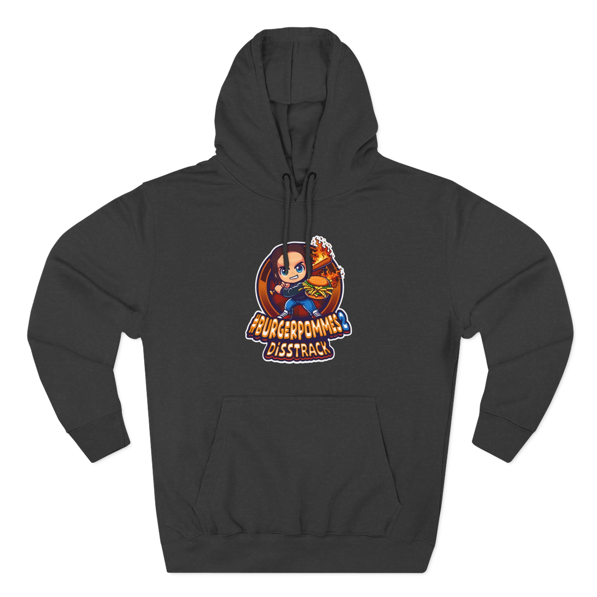 Burger Pommes Three-Panel Fleece Hoodie