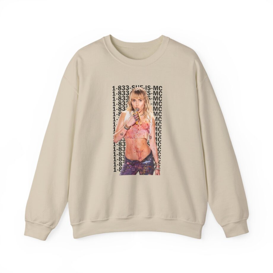 Lil Nasx Miley Cyrus 1-833-she-is-mc Unisex Heavy Blend™ Crewneck Sweatshirt