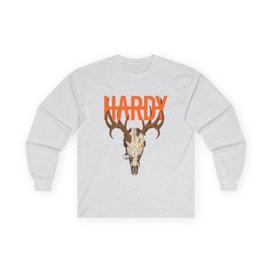 Hardy Deer Skull Unisex Ultra Cotton Long Sleeve Tee
