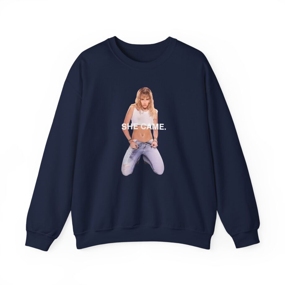 Miley Cyrus She Came Black Unisex Heavy Blend™ Crewneck Sweatshirt