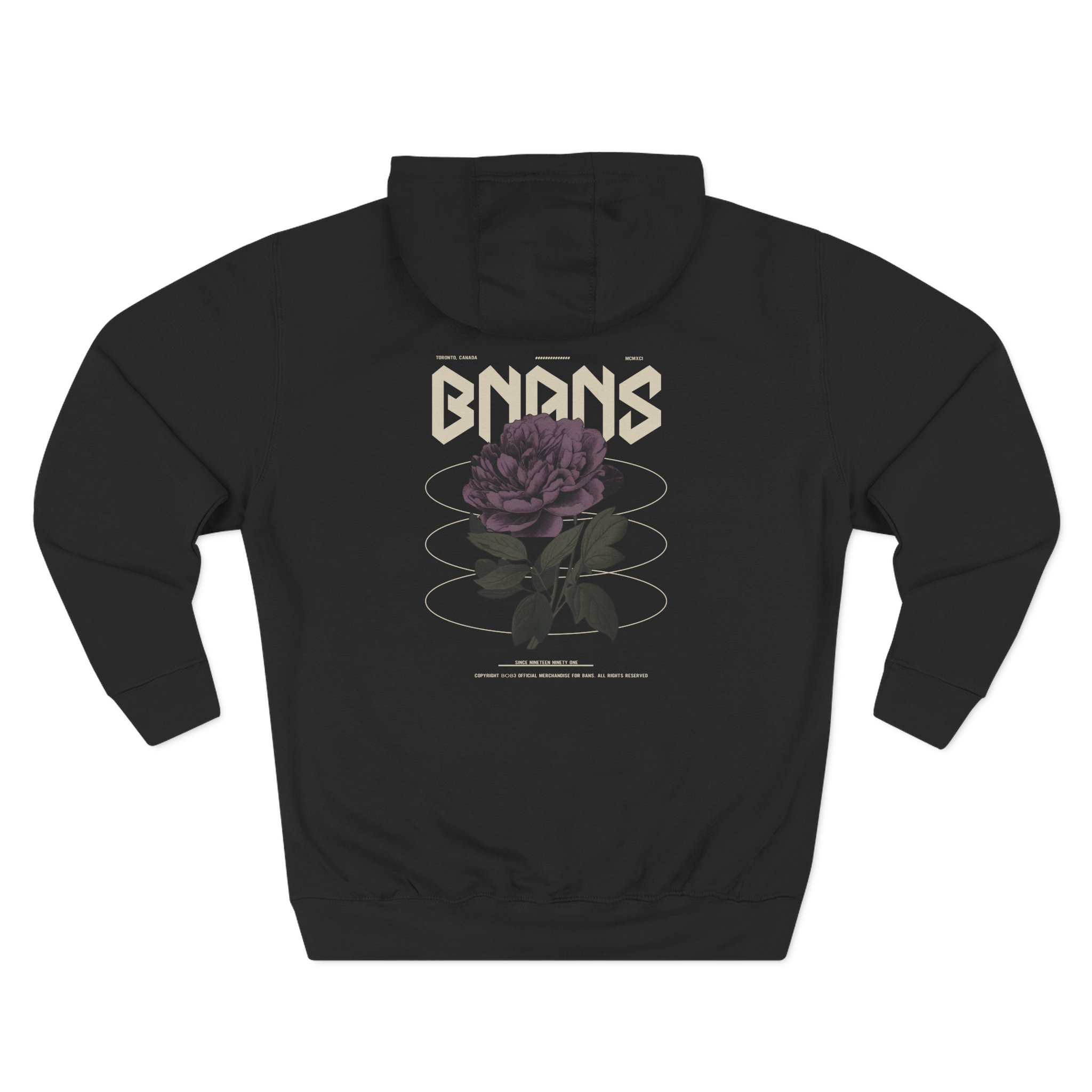 Shroud Into The Wild Bnans Three-Panel Fleece Hoodie