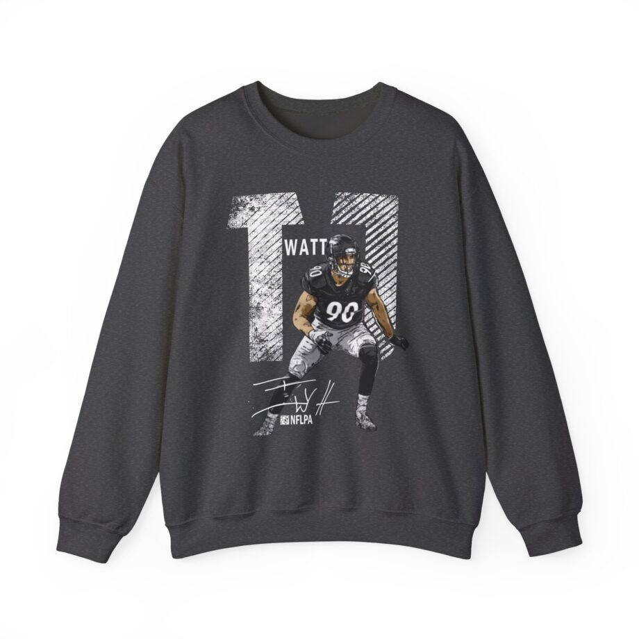Tj Watt Mega Bold Unisex Heavy Blend™ Crewneck Sweatshirt