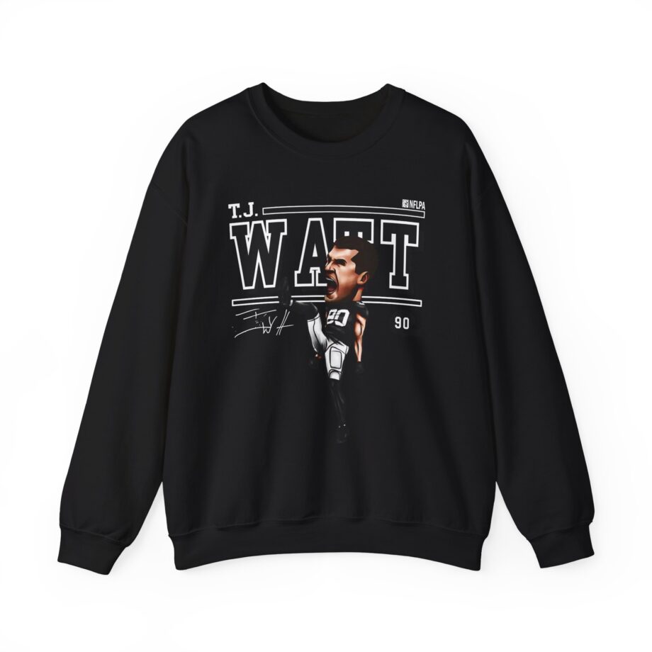 Tj Watt Cartoon Unisex Heavy Blend™ Crewneck Sweatshirt