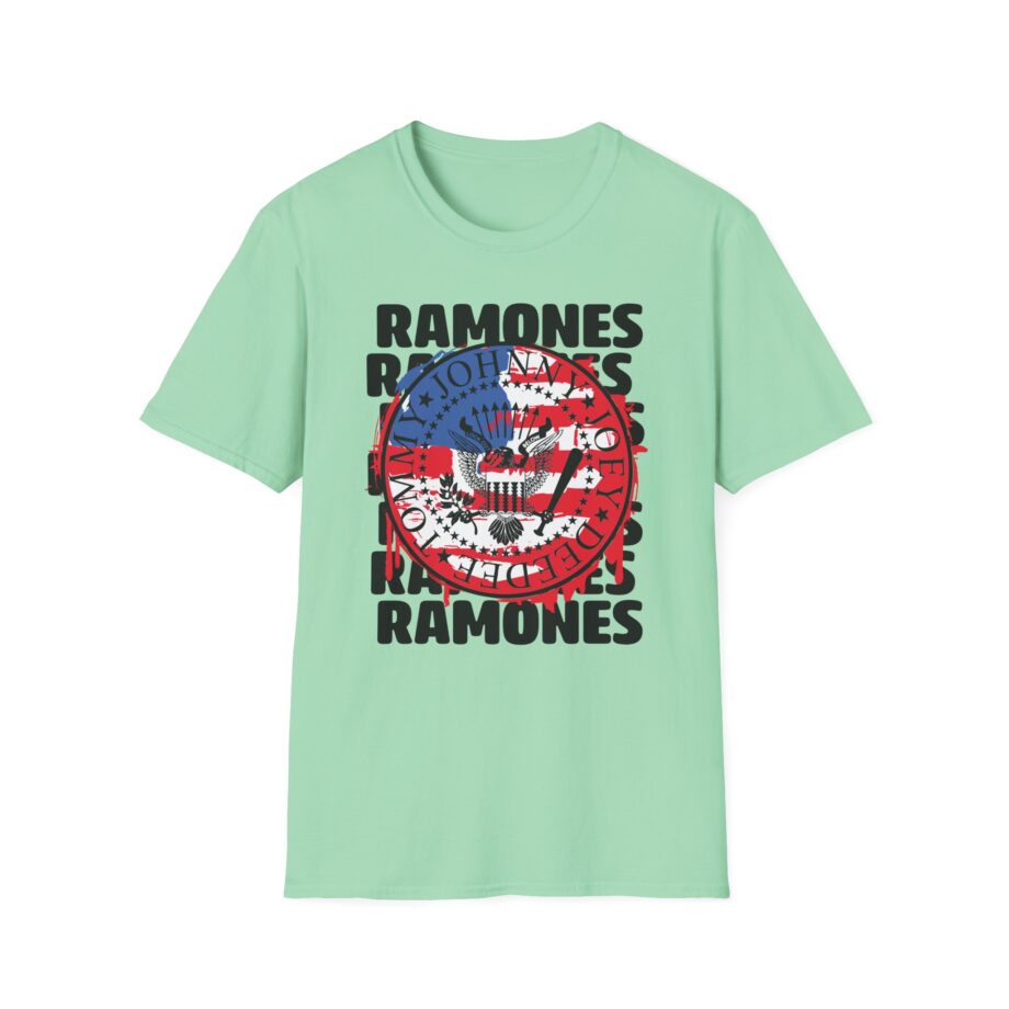 Ramones US Flag Unisex Softstyle T-Shirt