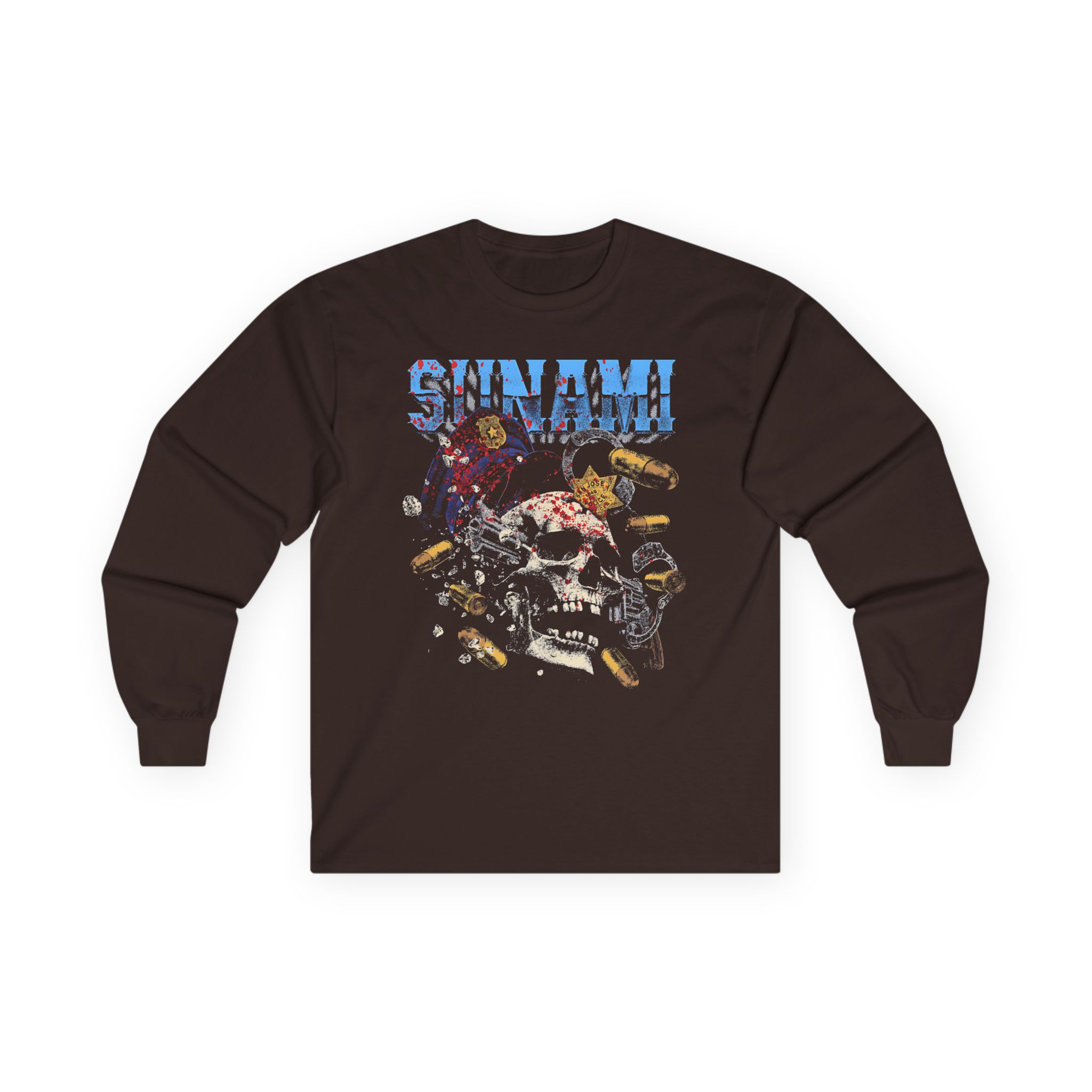 Sunami Skull Unisex Ultra Cotton Long Sleeve Tee