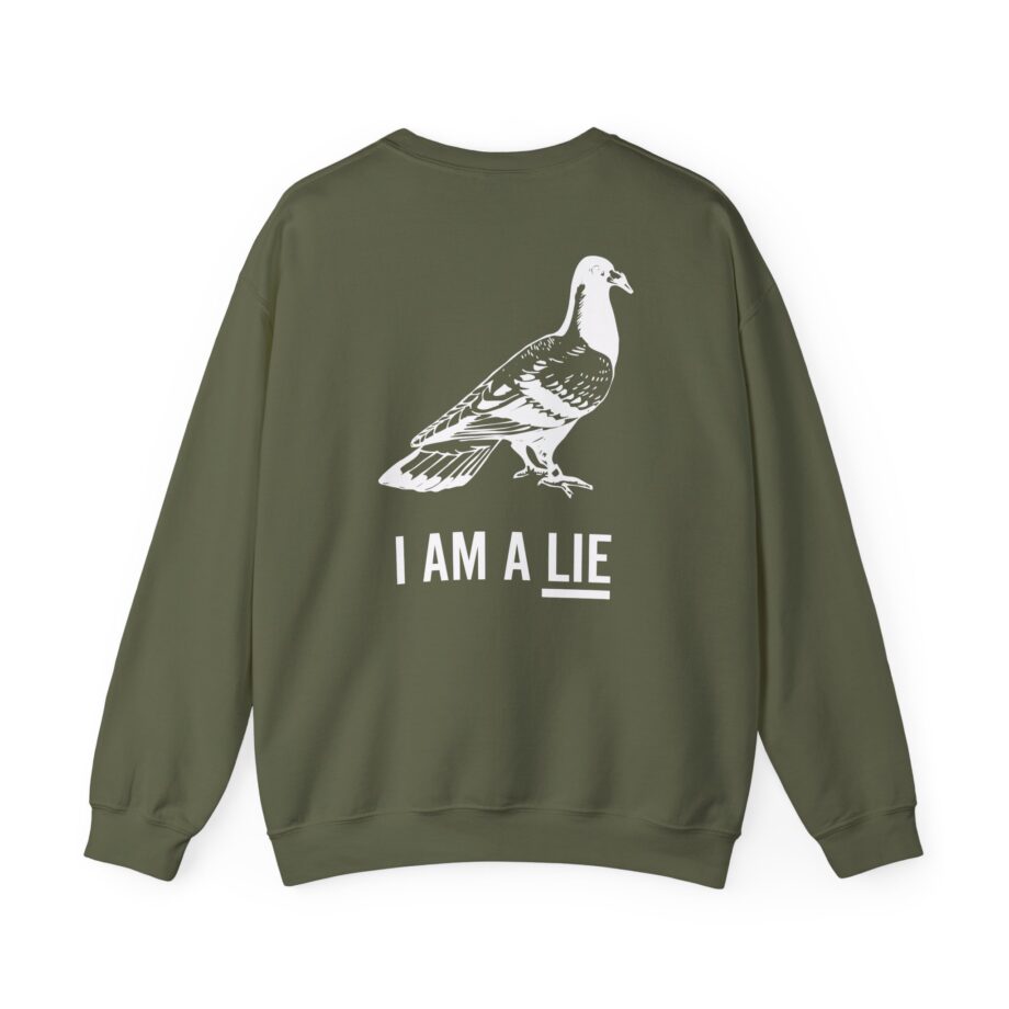Birds Arent Real I am a Lie Unisex Heavy Blend™ Crewneck Sweatshirt