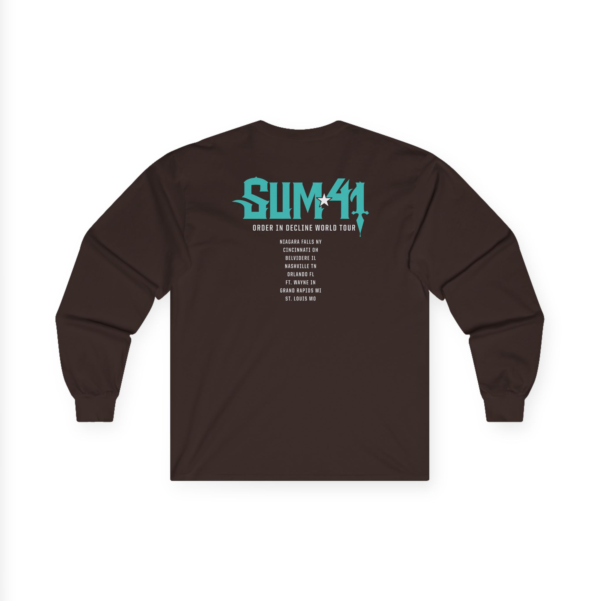 Sum 41 Order in Decline Tour Unisex Ultra Cotton Long Sleeve Tee