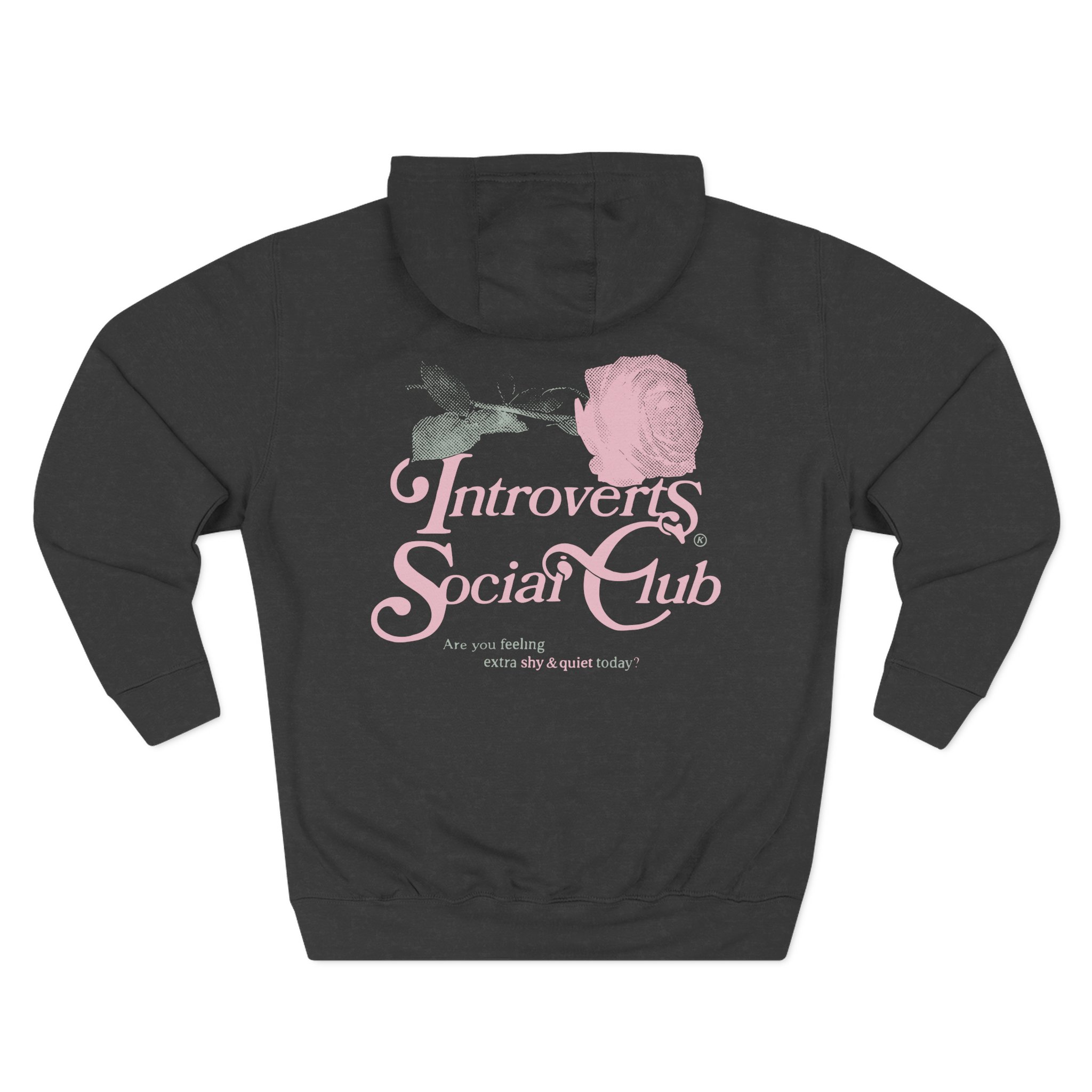 Kallmekris Introverts Social Club Three-Panel Fleece Hoodie