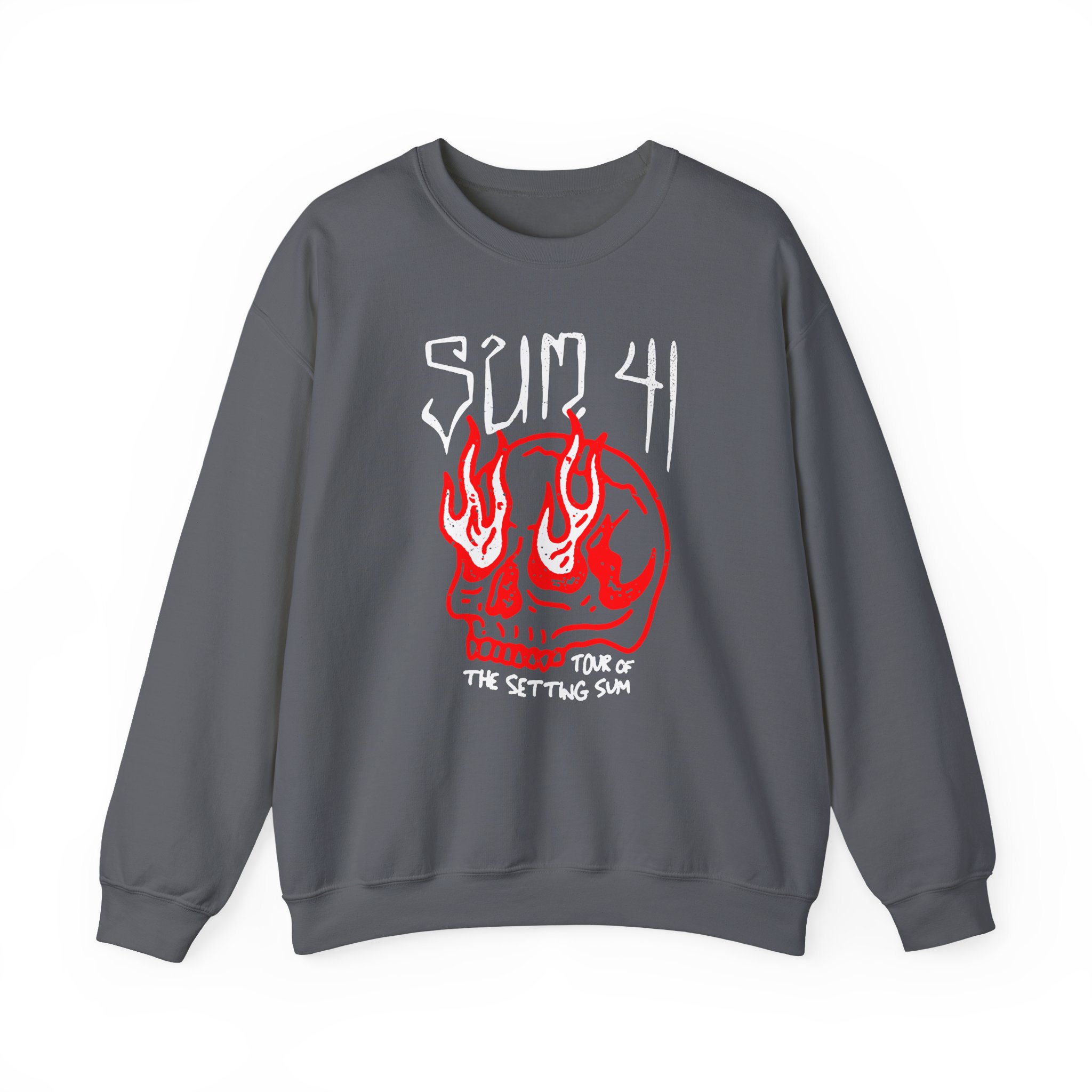 Sum 41 Skull Sketch Tour Unisex Heavy Blendâ„¢ Crewneck Sweatshirt