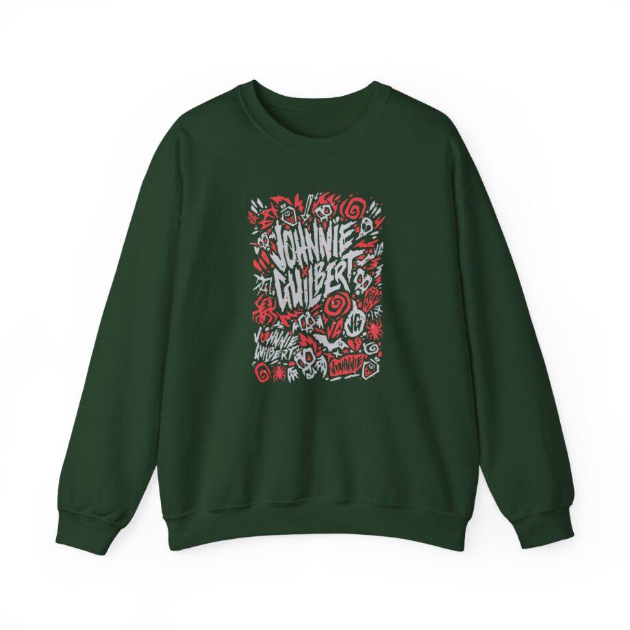 Jake & Johnnie Red Johnnie Guilbert Logo Unisex Heavy Blend™ Crewneck Sweatshirt
