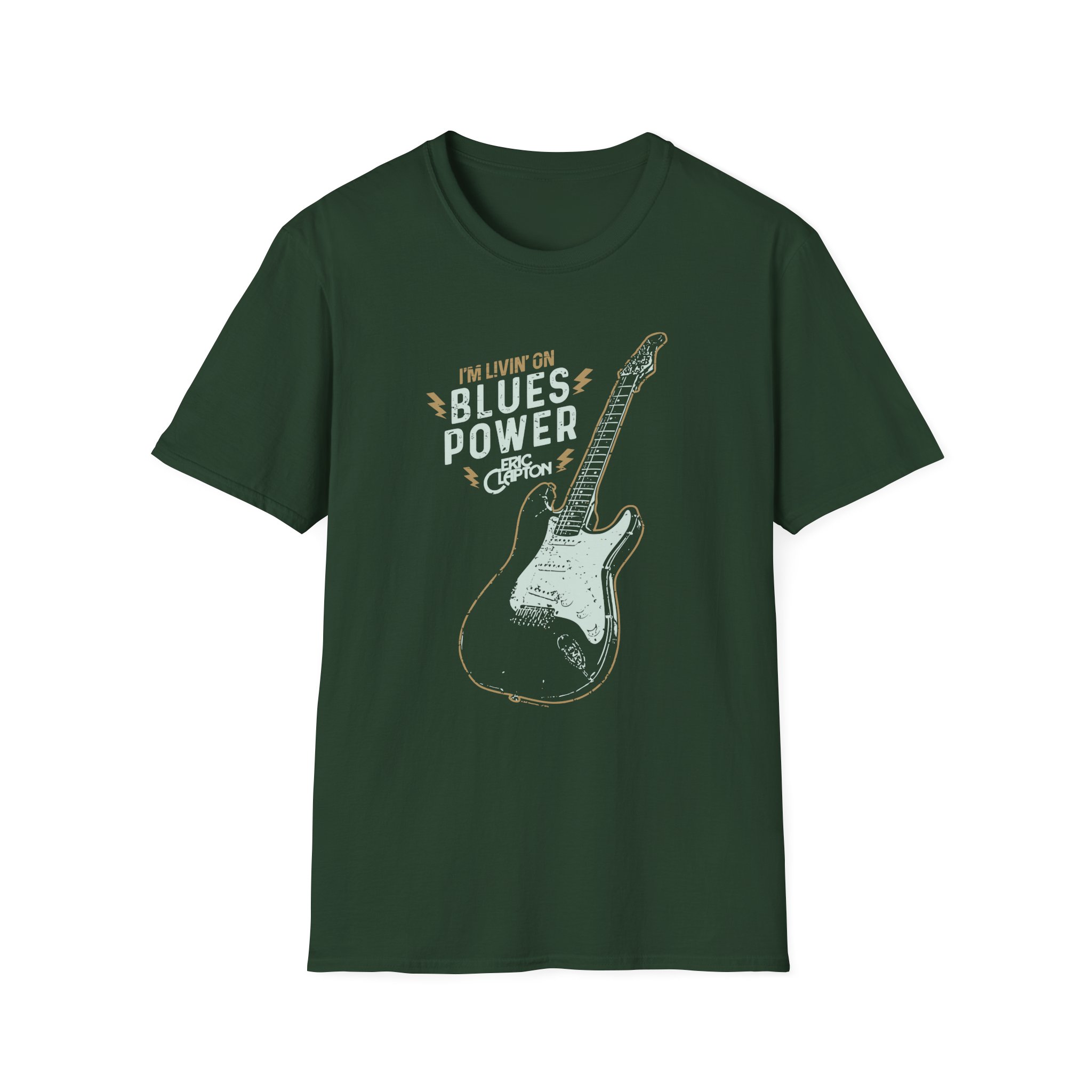 Eric Clapton Livin on Blues Power Unisex Softstyle T-Shirt