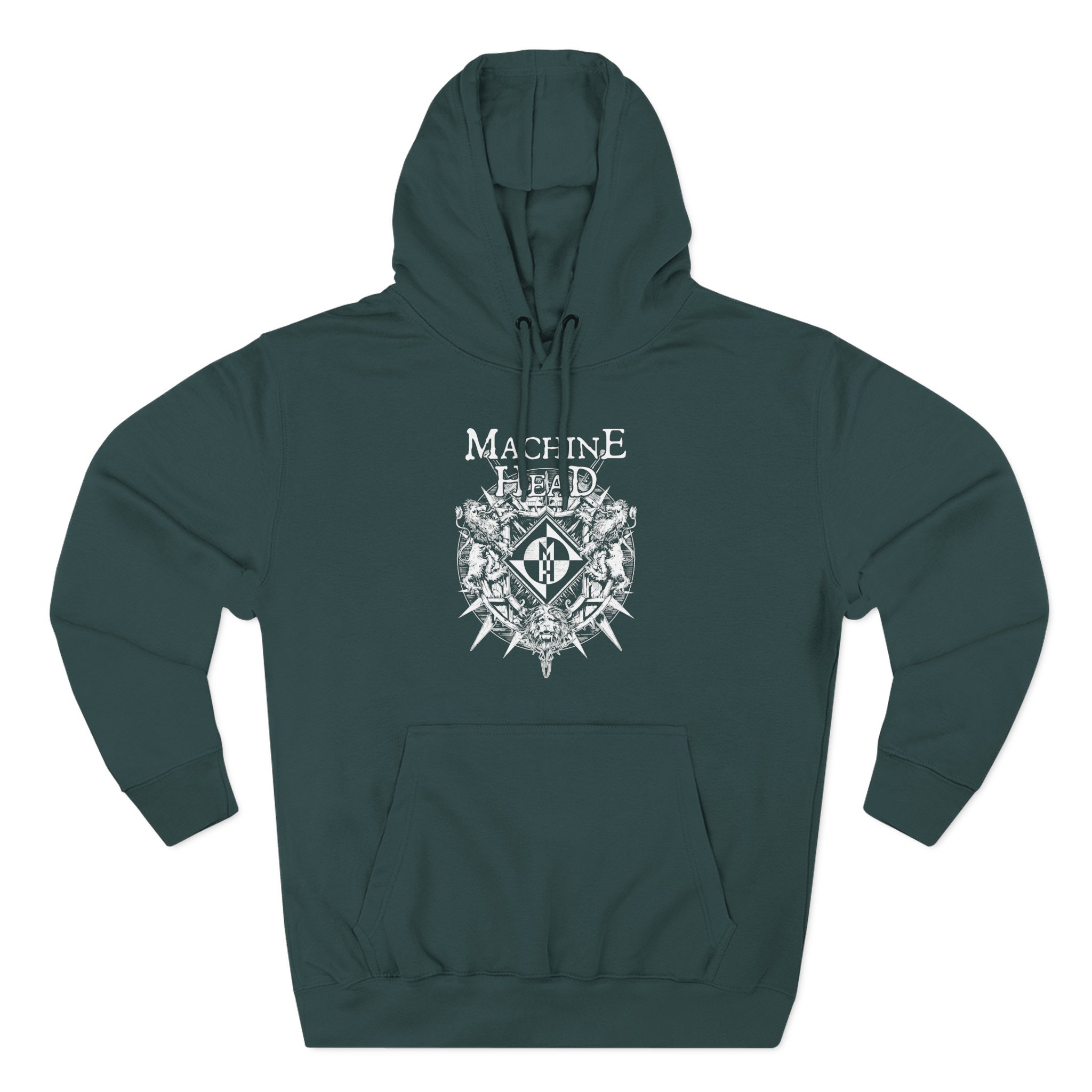 Machine Head Lion Crest Three-Panel Fleece Hoodie