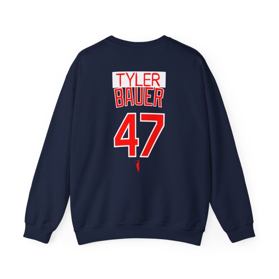 Trevor Bauer Hard Work Never Settles Unisex Heavy Blend™ Crewneck Sweatshirt