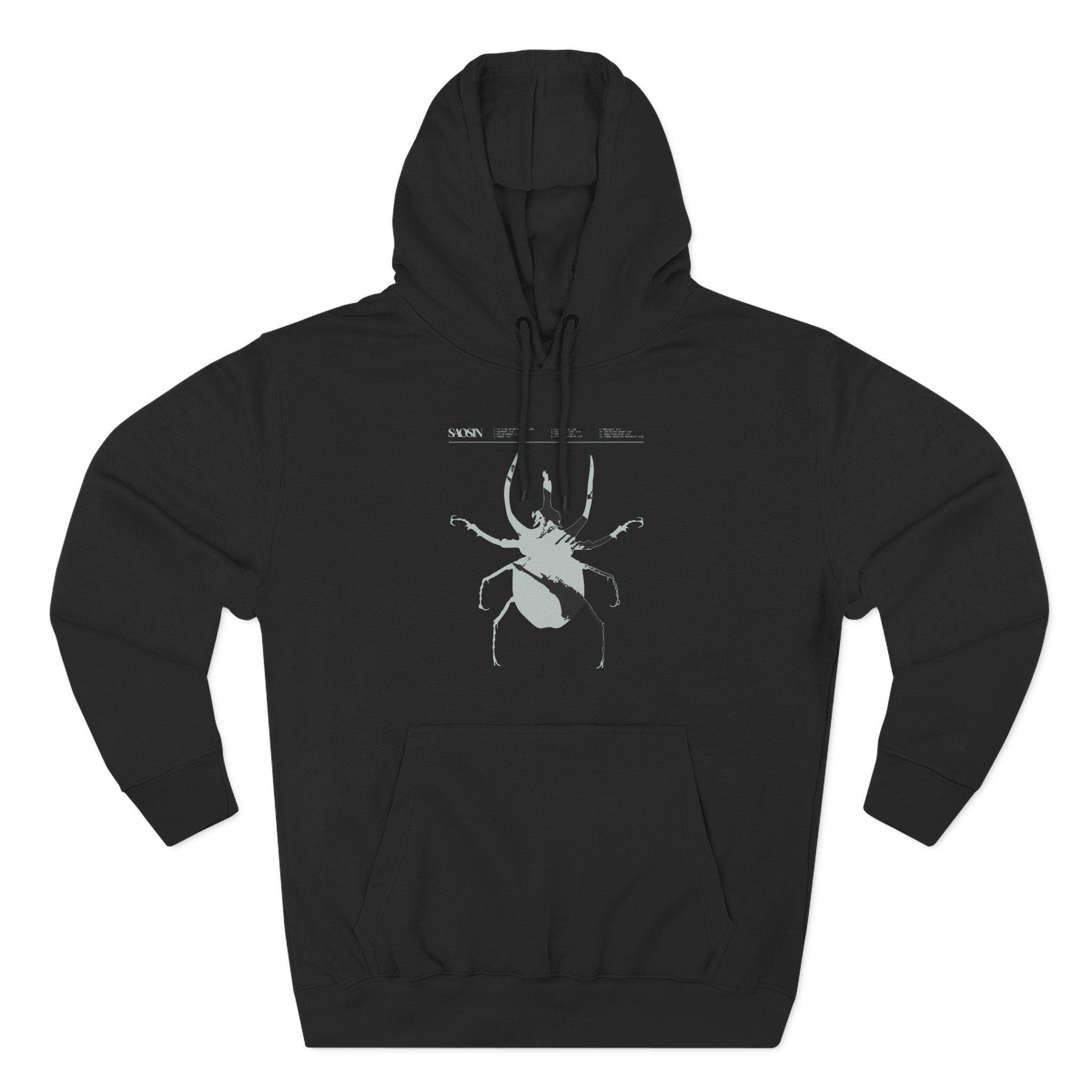 Saosin Tracklist Three-Panel Fleece Hoodie