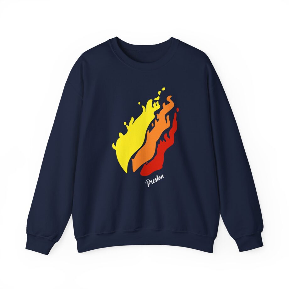 Preston Flame Unisex Heavy Blend™ Crewneck Sweatshirt