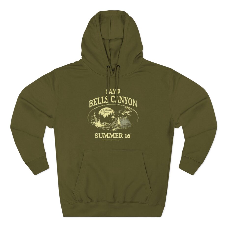 Mrballen Bells Canyon Distressed Three-Panel Fleece Hoodie