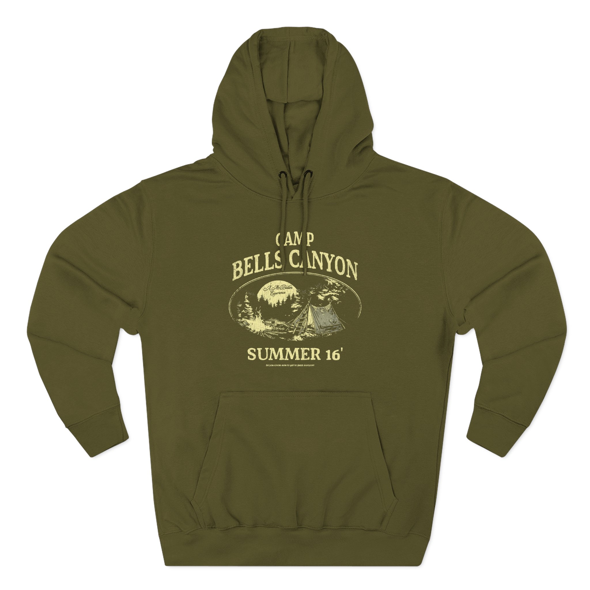 Mrballen Bells Canyon Distressed Three-Panel Fleece Hoodie