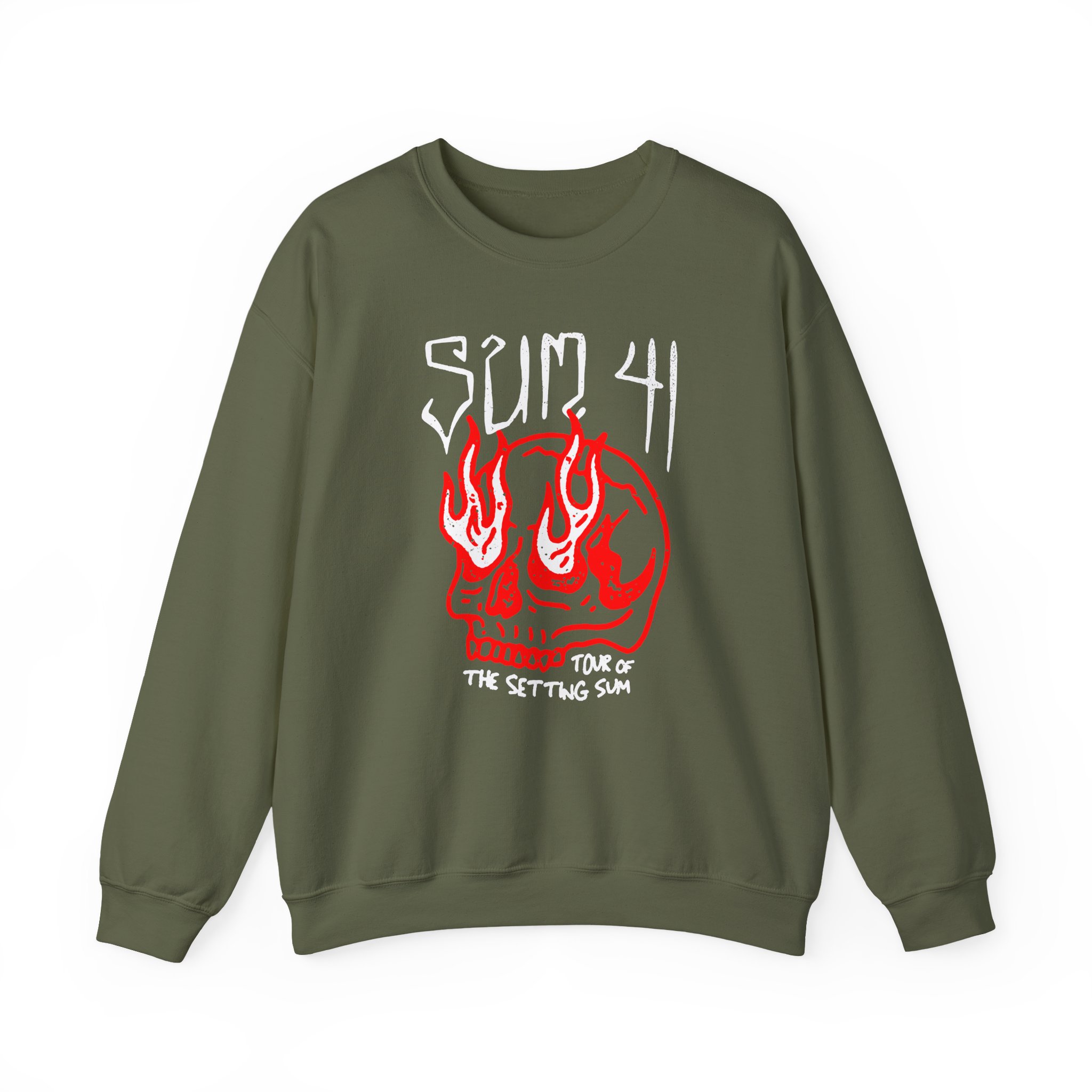Sum 41 Skull Sketch Tour Unisex Heavy Blendâ„¢ Crewneck Sweatshirt