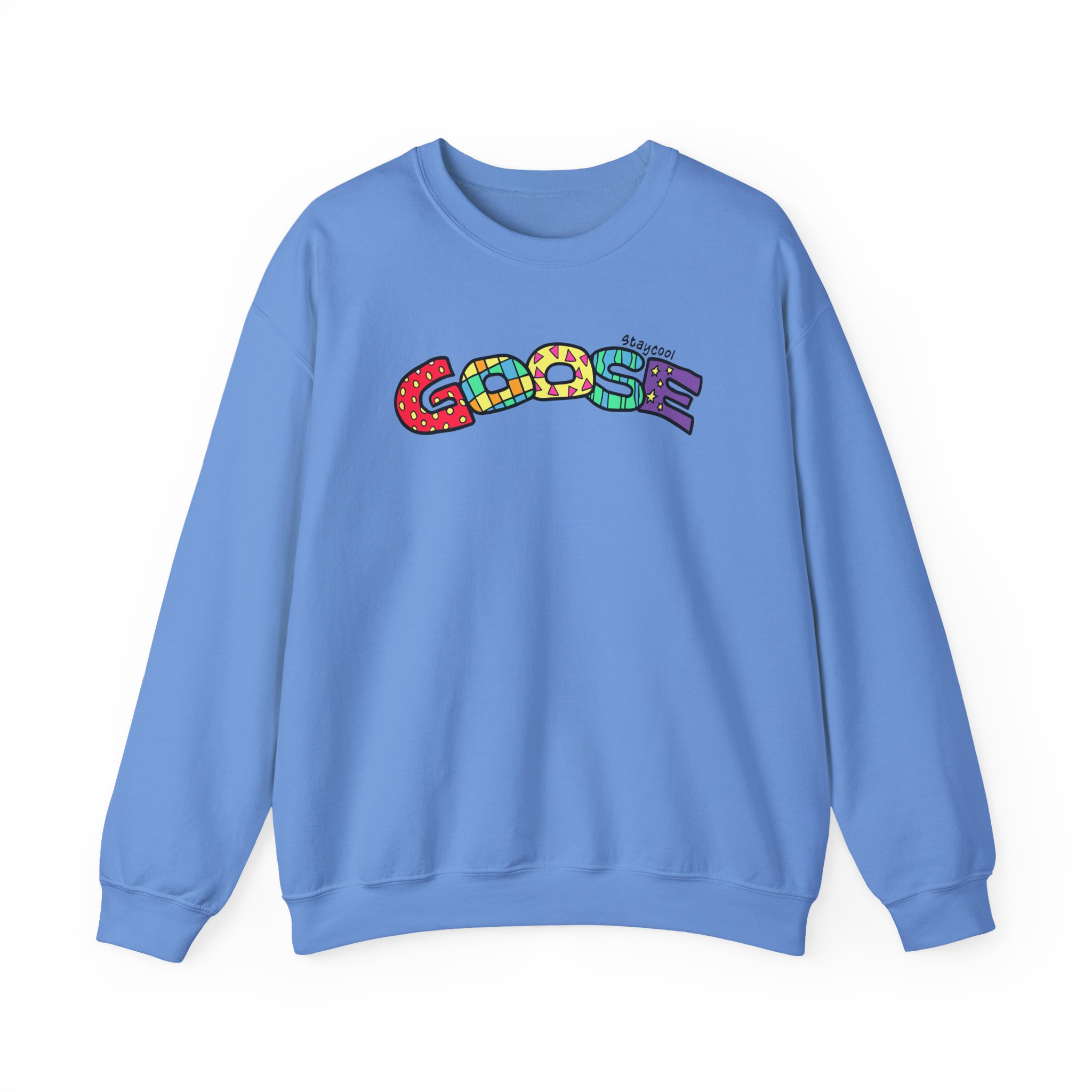 Goose x Staycool   Rainbow Unisex Heavy Blendâ„¢ Crewneck Sweatshirt
