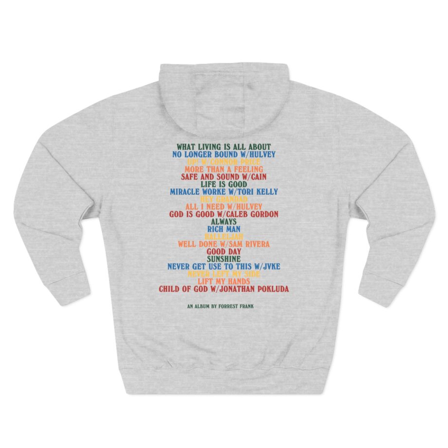 Forrest Frank Child of God Tracklist Three-Panel Fleece Hoodie