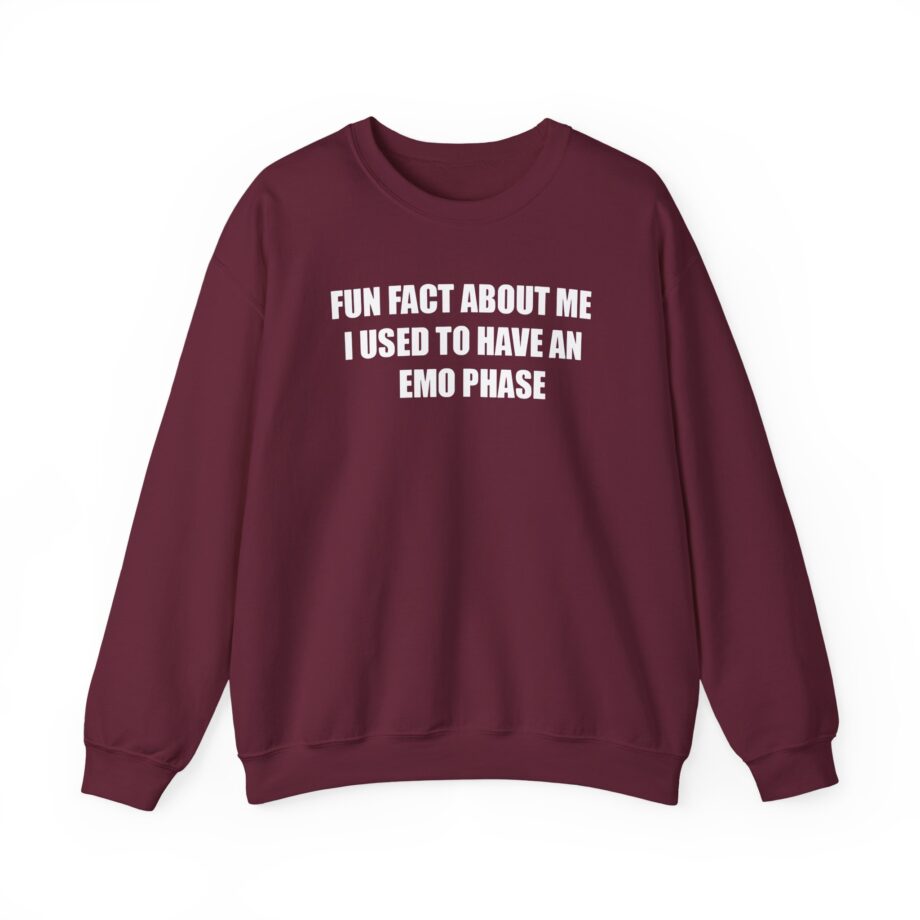 Jake & Johnnie Fun Fact About Me I Used to Have an Emo Phase Unisex Heavy Blend™ Crewneck Sweatshirt