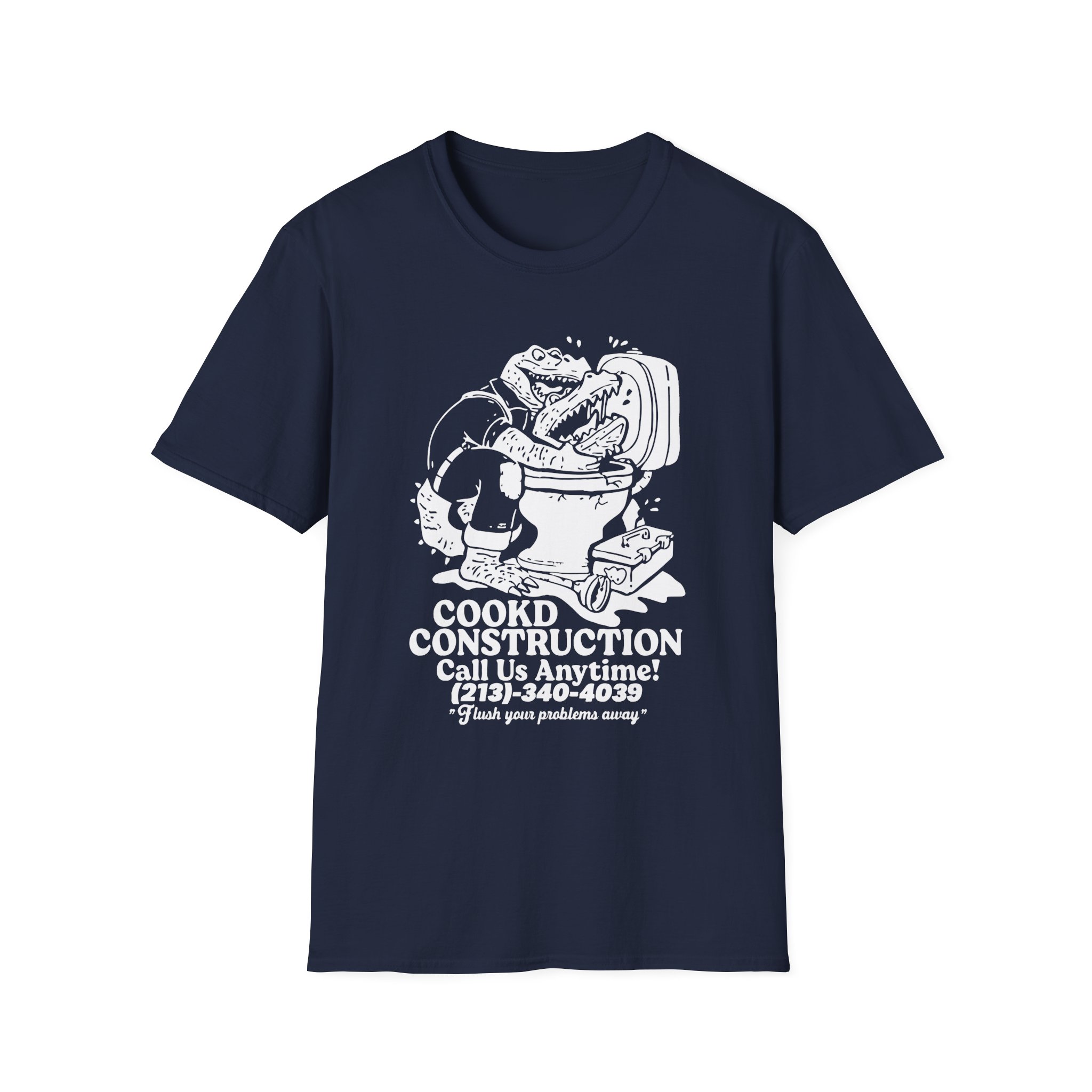 Lazarbeam  Cookd Construction Call Us Anytime Unisex Softstyle T-Shirt