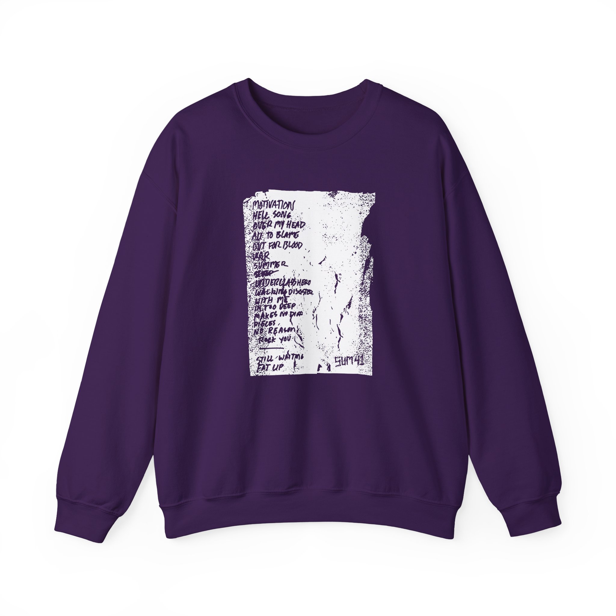 Sum 41 Setlist Unisex Heavy Blendâ„¢ Crewneck Sweatshirt