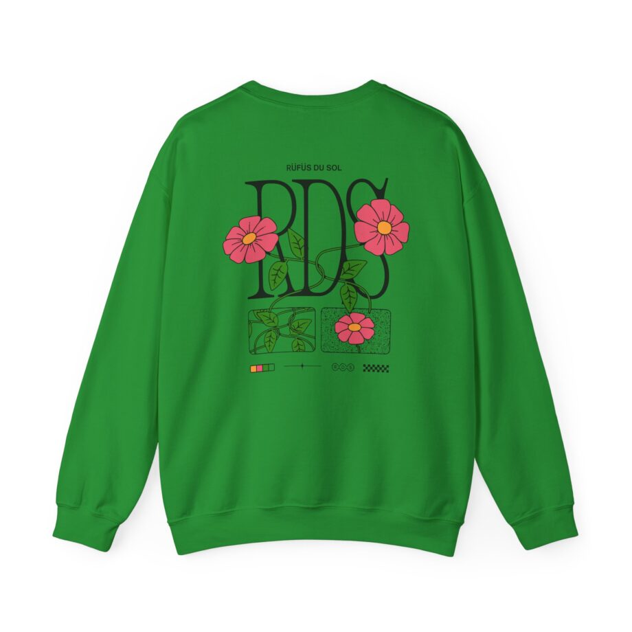 Rufus Du Sol Flower Ecru Unisex Heavy Blend™ Crewneck Sweatshirt