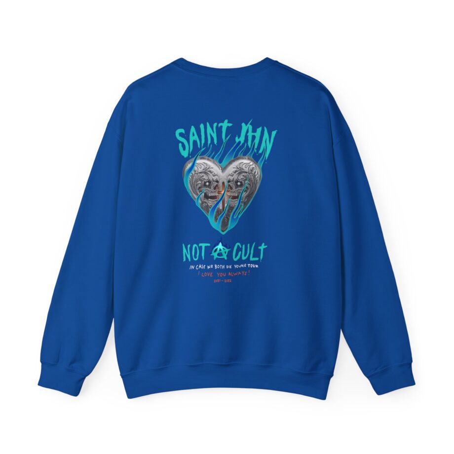 Saint Jhn Chromedd Hearts Icwbdy Unisex Heavy Blend™ Crewneck Sweatshirt