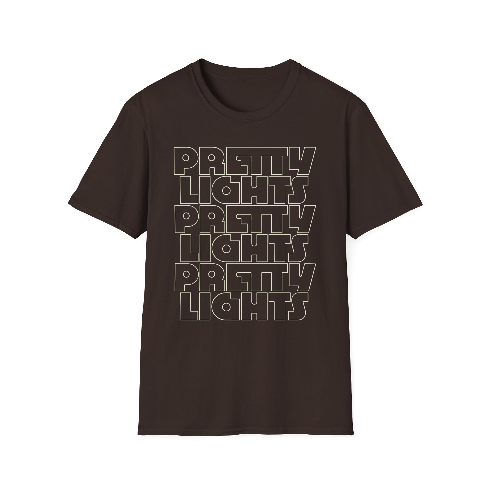 Pretty Lights Outline Stack Unisex Softstyle T-Shirt