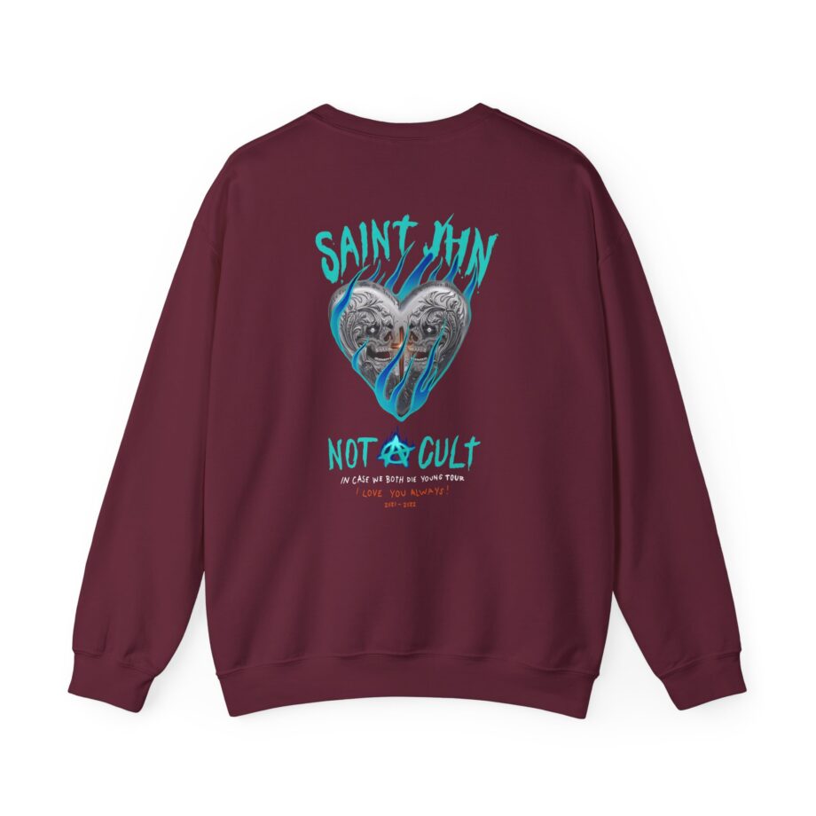 Saint Jhn Chromedd Hearts Icwbdy Unisex Heavy Blend™ Crewneck Sweatshirt