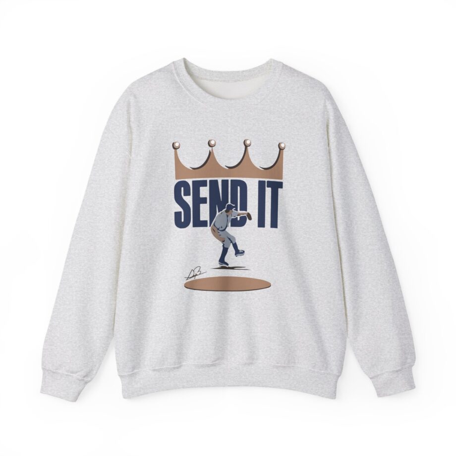 Trevor Bauer Send It  Unisex Heavy Blend™ Crewneck Sweatshirt