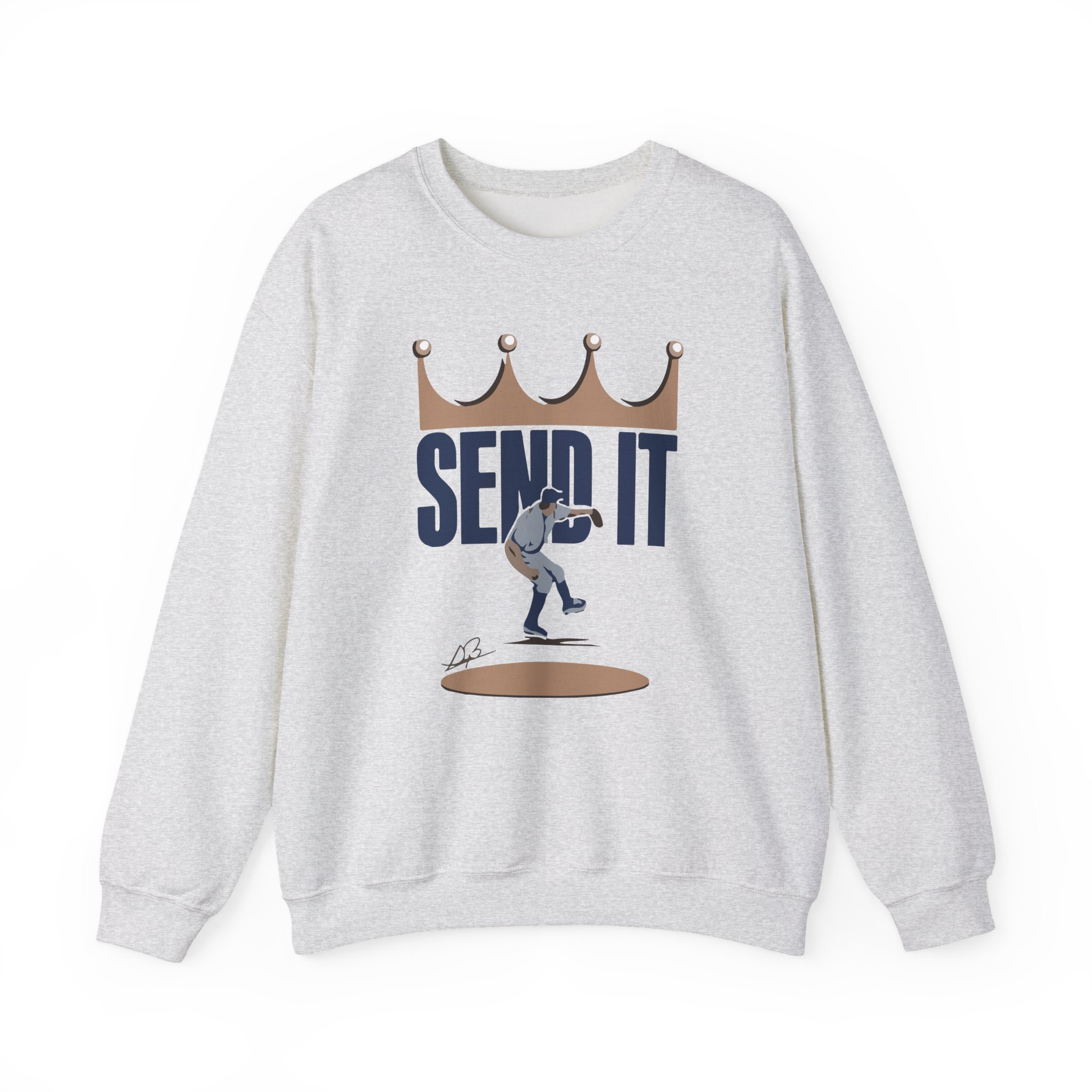 Trevor Bauer Send It  Unisex Heavy Blendâ„¢ Crewneck Sweatshirt