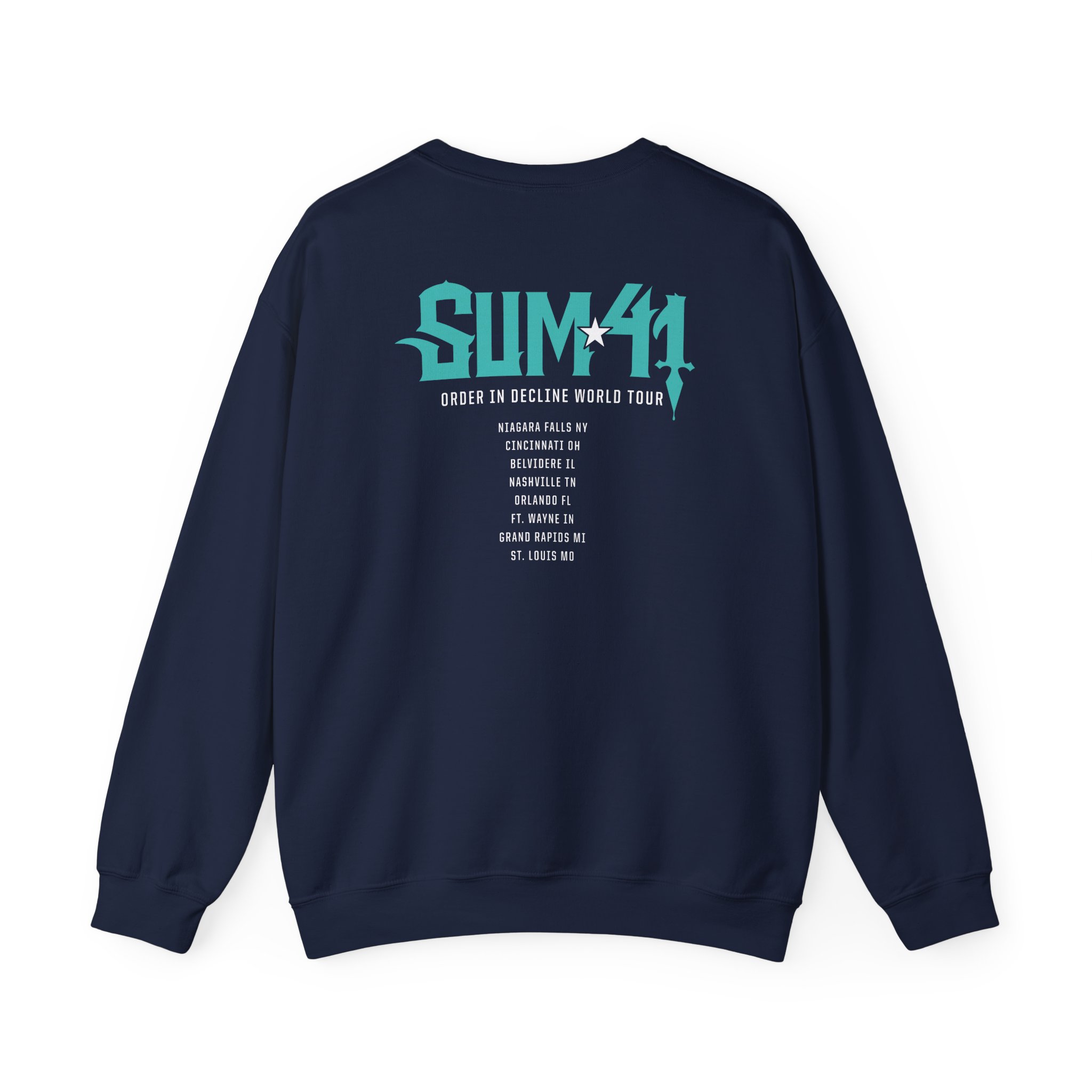 Sum 41 Order in Decline Tour Unisex Heavy Blendâ„¢ Crewneck Sweatshirt