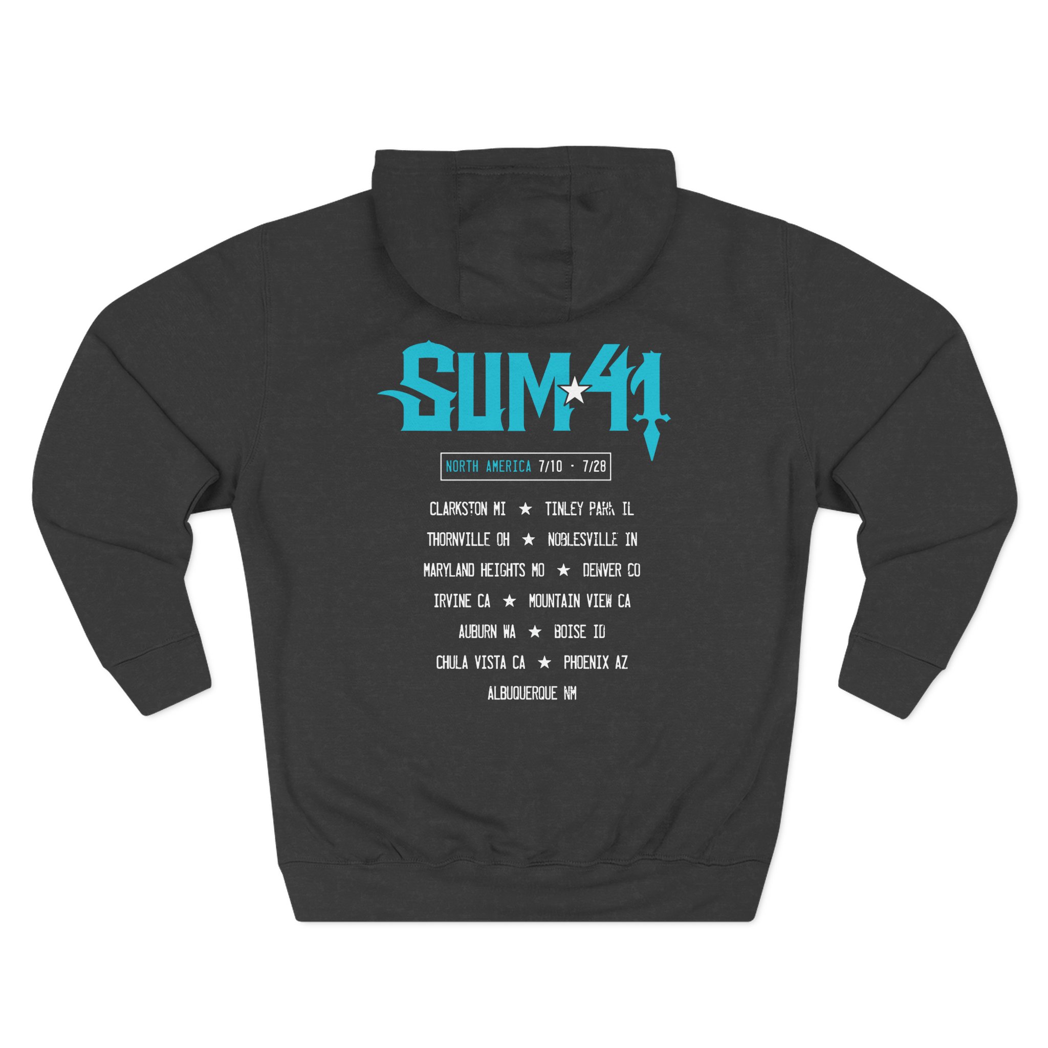 Sum 41 Blue Demon Itin Three-Panel Fleece Hoodie