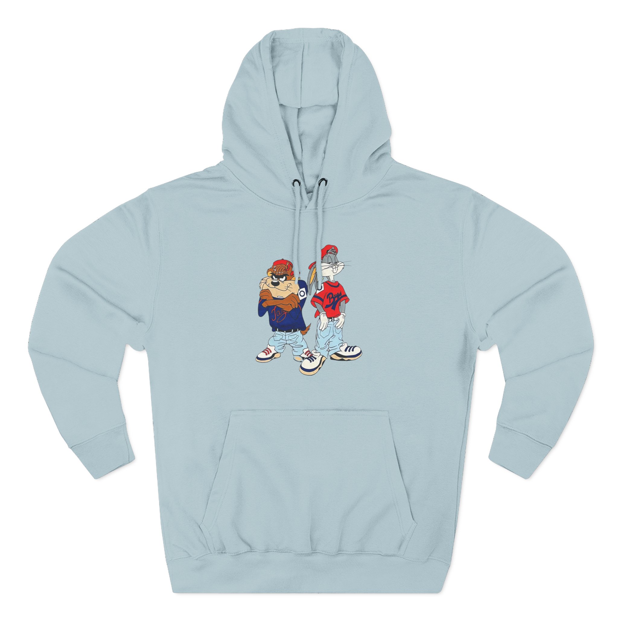 Vintage 90s Looney Tunes Bugs Taz Kris’s Kross Three-Panel Fleece Hoodie